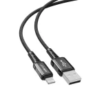 Acefast kábel MFI USB – Lightning 1.2 m, 2.4A fekete (C1-02 black)
