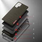 Samsung Galaxy A03S Dux Ducis Fino nylon bevonatú tok zöld