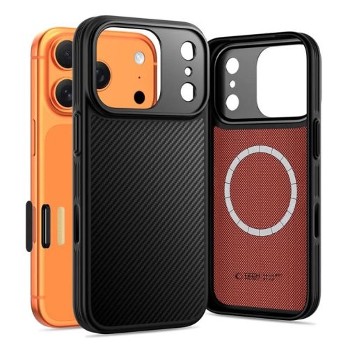 iPhone 17 Pro Max Tech-protect Kevlar Aramid Magsafe tok fekete