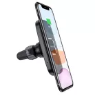 Borofone BH35 Mágneses autós telefontartó és Vezeték nélküli Qi töltő műszerfalra / szellőzőre fekete