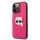 iPhone 13 Pro Max Karl Lagerfeld KLHCP13XPKMP Ikonik Karl Head PU tok pink