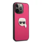 iPhone 13 Pro Max Karl Lagerfeld KLHCP13XPKMP Ikonik Karl Head PU tok pink