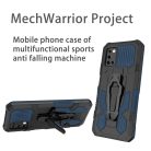 Samsung Galaxy A03s fokozott védelmet biztosító TPU tok kihajtható mágneses támasszal kék Alphajack (PROTECTION-1)