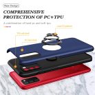 Samsung Galaxy A03s TPU tok kihajtható mágneses támasszal kék Alphajack