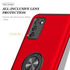 Samsung Galaxy A03s TPU tok kihajtható mágneses támasszal piros Alphajack