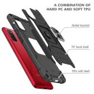 Samsung Galaxy A03s fokozott védelmet biztosító TPU tok kihajtható mágneses támasszal fekete Alphajack (PROTECTION-2)