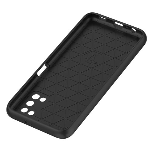 Samsung Galaxy A03s TPU tok kameralencse védővel ezüst Alphajack