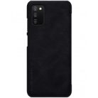 Samsung Galaxy A03S Nillkin Qin bőr fliptok fekete