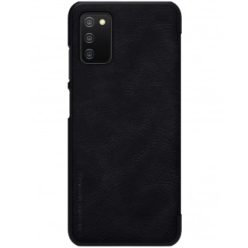 Samsung Galaxy A03S Nillkin Qin bőr fliptok fekete