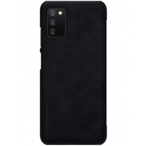 Samsung Galaxy A03S Nillkin Qin bőr fliptok fekete