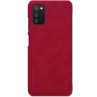Samsung Galaxy A03S Nillkin Qin bőr fliptok piros
