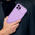 Samsung Galaxy A03S Nexeri Szilikon tok kameralencse védővel lila