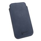 Samsung Galaxy A70/ A71/ A12/ A20s/ M51/ Note 9/ Note 10+ Nexeri Leather Pocket bőr tok XXL+ sötétkék