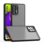 Samsung Galaxy A03s Smoke matt TPU tok sötétzöld kerettel Alphajack