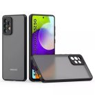 Samsung Galaxy A03s Smoke matt TPU tok fekete kerettel Alphajack