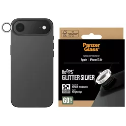   PanzerGlass Hoops Glitter Tempered Glass Lens Screen Protector for iPhone Air - Silver