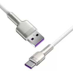   Baseus Cafule Series Metal Data USB - USB Type C 66W kábel 2m fehér (CAKF000202)