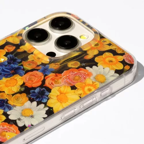 Xiaomi Redmi 15 4G tok Glow Glam narancssárga tok
