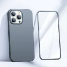 iPhone 13 Pro Max Joyroom 360 Full Case tok + kijelzővédő üvegfólia szürke
