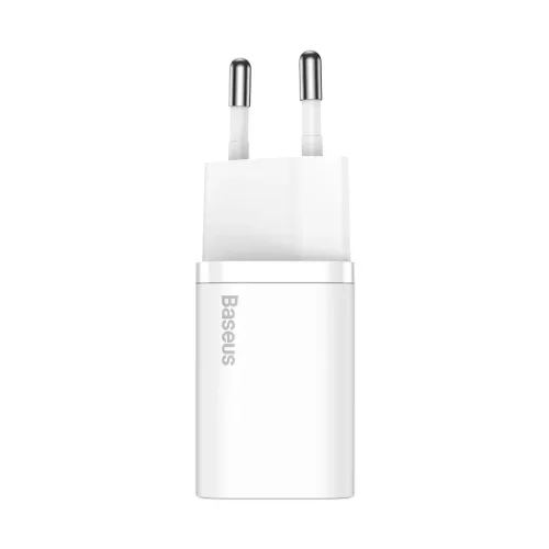 Baseus Super Si 1C gyors töltő fali adapter USB Type C 25W fehér