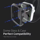 Apple Watch 7 (41mm) Whitestone Dome Glass 2x9H kijelzővédő üvegfólia UV lámpával + keret védő tok