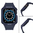 Apple Watch 4/5/6/7/8/SE (42/44/45mm) Armored Óraszíj és Tok Kék
