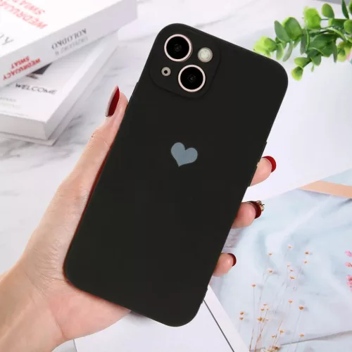 iPhone 13 Pro Max Vennus szilikon tok szív mintával fekete
