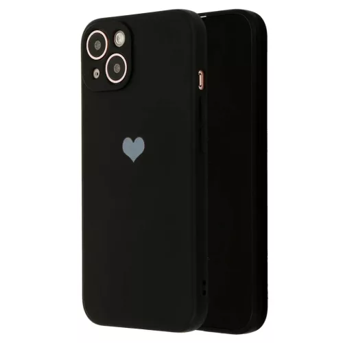 iPhone 13 Pro Max Vennus szilikon tok szív mintával fekete