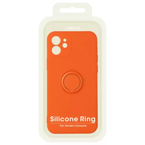 iPhone 13 Pro Max Vennus Silicone Ring tok narancssárga