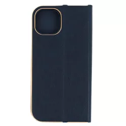 iPhone 13 Pro Max Book fliptok kerettel sötétkék