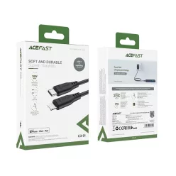   Acefast C3-01 MFI USB Type C - Lightning kábel 1,2m 30W 3A fekete