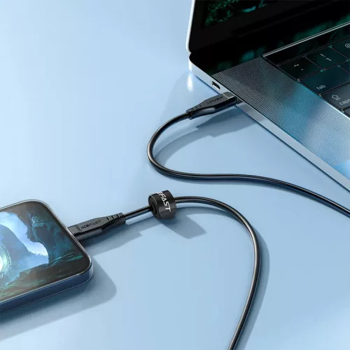 Acefast C3-01 MFI USB Type C - Lightning kábel 1,2m 30W 3A fekete