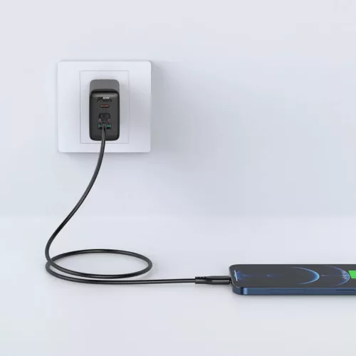 Acefast C3-01 MFI USB Type C - Lightning kábel 1,2m 30W 3A fekete