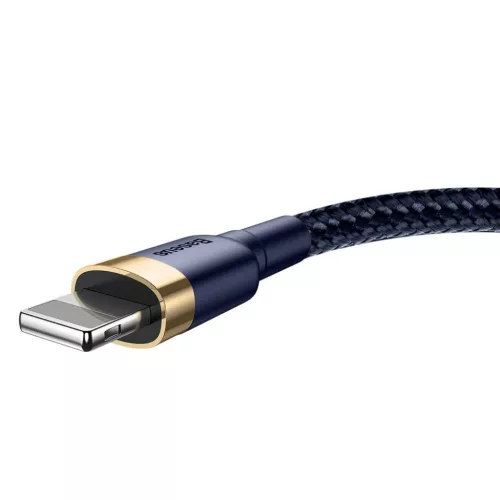 Baseus Cafule Nylon harisnyázott USB/Lightning kábel QC3.0 1.5A 2m Kék (CALKLF-CV3)
