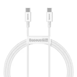   Baseus Superior USB Type-C - USB Type-C kábel Quick Charge / Power Delivery / FCP 100W 5A 20V 1m fehér (CATYS-B02)