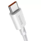 Baseus Superior USB Type-C - USB Type-C kábel Quick Charge / Power Delivery / FCP 100W 5A 20V 1m fehér (CATYS-B02)