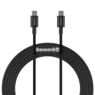 Baseus Superior USB Type-C - USB Type-C kábel Quick Charge / Power Delivery / FCP 100W 5A 20V 2m feketer (CATYS-C01)