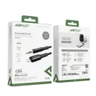 Acefast C1-06 MFI Lightning - 3.5mm mini jack audiokábel 1.2m AUX fekete