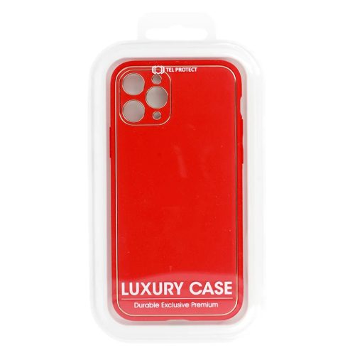 Samsung Galaxy S22 Ultra Tel Protect Luxury szilikon tok piros