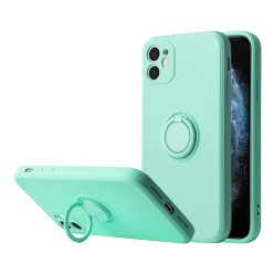   Samsung Galaxy A03S Vennus szilikon tok hátlapi gyűrűvel türkiz