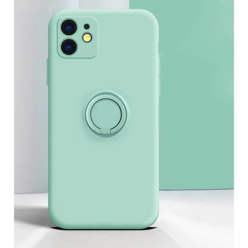 Samsung Galaxy A03S Vennus szilikon tok hátlapi gyűrűvel türkiz