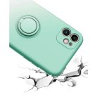 Samsung Galaxy A03S Vennus szilikon tok hátlapi gyűrűvel türkiz