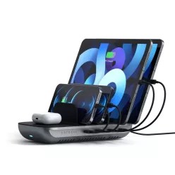   Satechi Dock 5 foglalatos USB dokkoló, töltőállomás (2xUSB-C PD 20 W, 2x USB-A 12W, vezeték nélküli töltő) (ST-WCS5PM-EU)
