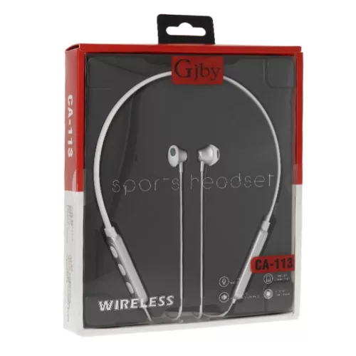 GJBY Vezeték nélküli Sport bluetooth fülhallgató fehér (CA-113)