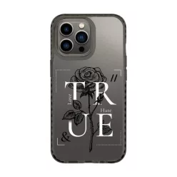   iPhone 13 Pro Max átlátszó TPU tok TRUE Love/Hate mintával Alphajack