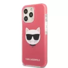 iPhone 13 Pro Max Karl Lagerfeld TPE Choupette Head tok rózsaszín (KLHCP13XTPECPI)