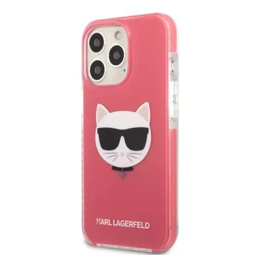 iPhone 13 Pro Max Karl Lagerfeld TPE Choupette Head tok rózsaszín (KLHCP13XTPECPI)