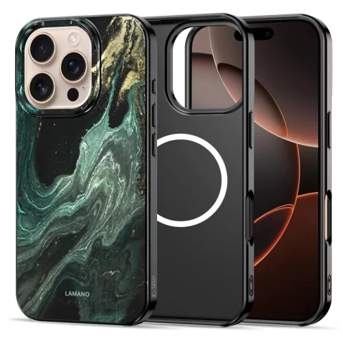 iPhone 16 Pro tok Tech-protect Lamano Magsafe Verde Aura