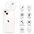 iPhone 14 / 14 Plus / 15 / 15 Plus 10db-os szett 3D kameralencse védő üvegfólia