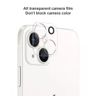 iPhone 14 / 14 Plus / 15 / 15 Plus 10db-os szett 3D kameralencse védő üvegfólia